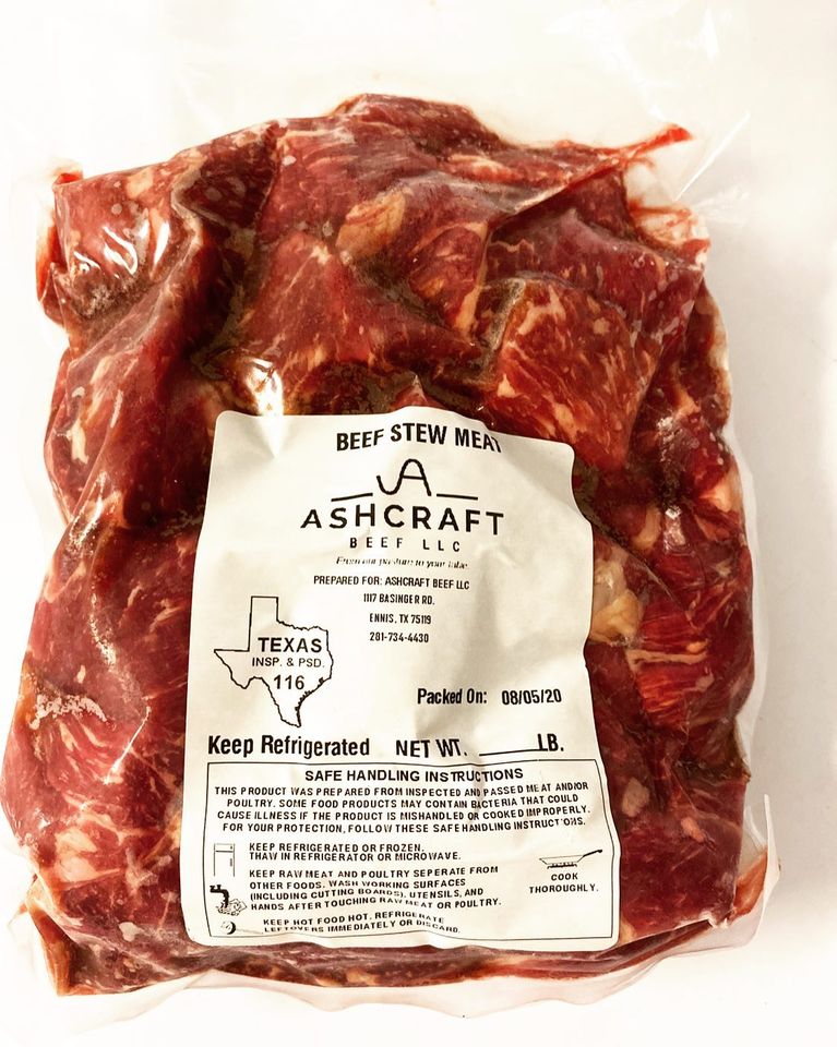 Stew Meat - 1 lb pack – Ashcraft Beef