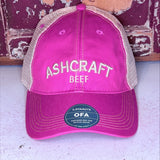 Hat - Ladies Legacy Trucker Hat; Khaki/Pink